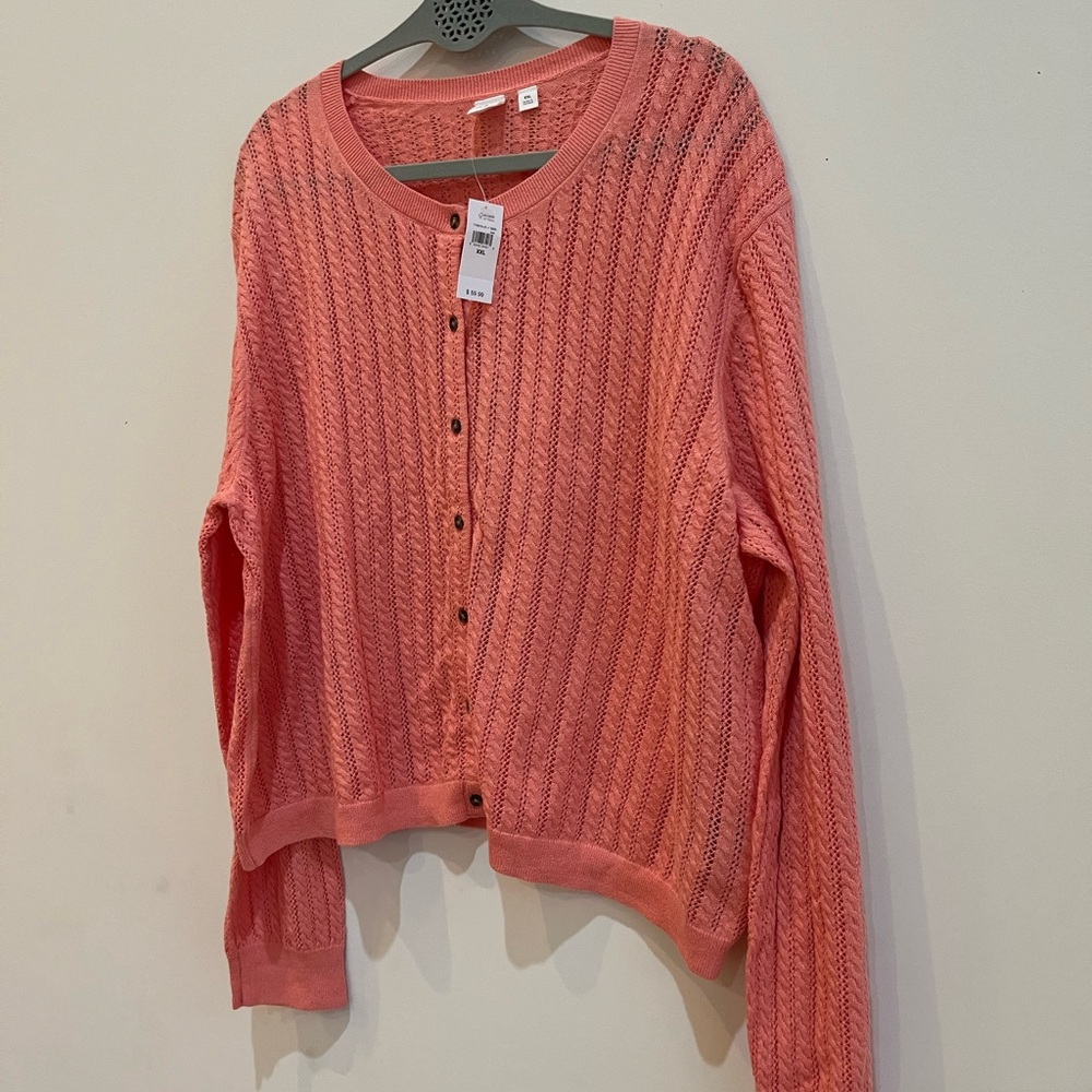 GAP Coral Knit Cardigan